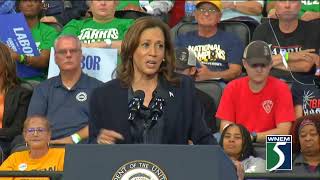 WATCH LIVE Harris gives speech at Dort Financial Center in Flint [upl. by Hummel432]