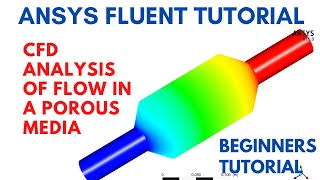 ANSYS Fluent Tutorial CFD analysis of Flow in a Porous Media  ANSYS Beginners Tutorials  CFD [upl. by Gerrie]