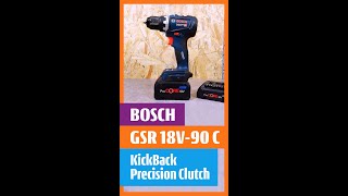 KickBack Control and Precision Clutch Bosch GSR 18V 90 C [upl. by Uund870]