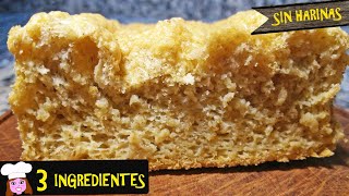 Pan de AVENA solo 3 Ingredientes sin harinas sin lactosa fácil rápido y barato Desayuno saludable [upl. by Arremat]