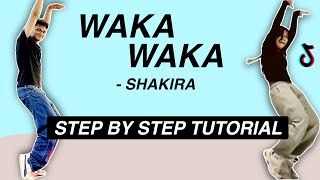 Shakira  Waka Waka STEP BY STEP TUTORIAL Beginner Friendly [upl. by Eigla]