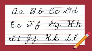 New American Cursive writing A to Z Small letters amp Capital letters Cursive handwriting EASY [upl. by Patin]