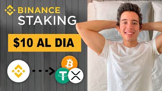 BINANCE STAKING 🔥 Como generar Ingresos Pasivos  Paso a Paso [upl. by Aiki]