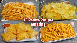 10 Amazing Potato Recipes Collections  French Fries  Potato Chip  Potato Snack [upl. by Andromede]