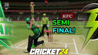 Melbourne Stars vs Sydney Thunders  Thrilling Semi Final  Cricket 24 [upl. by Goldina802]