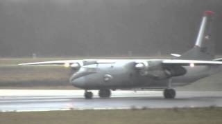 Antonov AN26 407 Hungarian Air Force Departure Eindhoven [upl. by Gebelein]