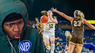 IS SYLA SWORDS THE BEST FRESHMAN Michigan vs Lehigh Womens Basketball Reaction [upl. by Lleynad]