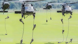 How US Uses Helicopters to Drop Elite Troops During Intense Operations [upl. by Nagrom]