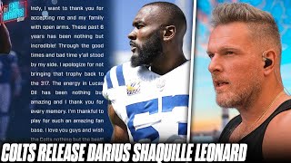 Pat McAfee Reacts To Colts Releasing Darius Shaquille Leonard After 6 Seasons [upl. by Placido]