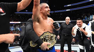 Crowning Moment Robert Whittaker Claims Interim Middleweight Title in First War With Yoel Romero 👑 [upl. by Heisser]