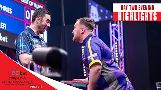 BEST EVER EURO TOUR SESSION  Day Two Evening Highlights  2024 European Darts Grand Prix [upl. by Reste540]