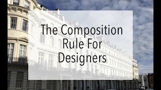 The Composition Rule For Designers  Golden Ratio Basics [upl. by Aritak]