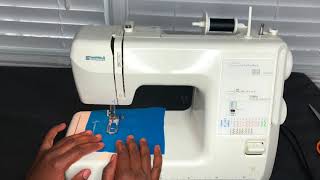 How To Create A Buttonhole Using A KENMORE 385 Series Sewing Machine [upl. by Senzer]