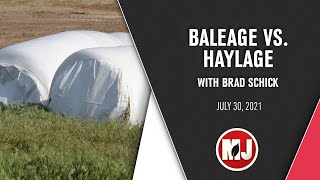 Baleage VS Haylage  Brad Schick  July 30 2021 [upl. by Bearce]