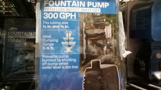 The Difference Between A 250 GPH Pond Pump And 300 GPH Fountain Pump [upl. by Joellen124]