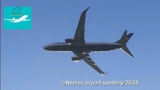 Planes spotting Naples🇮🇹 b737 Ryanair takeoff Modelworldairplane [upl. by Aidroc]