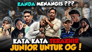 KATA KATA TERAKHIR DARI ADIK ADIK OG RAMAI SEBAK NAK BGI KATA KATA TERAKHIR [upl. by Derzon]