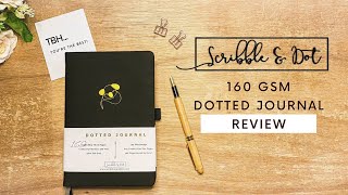 Scribble amp Dot 160GSM Bullet Journal Review  Pen and Paint Test [upl. by Horn776]