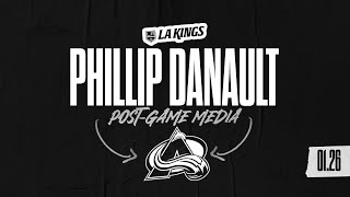 Forward Phillip Danault  012624 LA Kings loss to Colorado Avalanche  Postgame Media [upl. by Ayaros512]