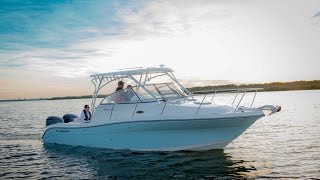 Century Boats  30 Express  Walk Around Boats  Outboard Cruiser [upl. by Poulter774]