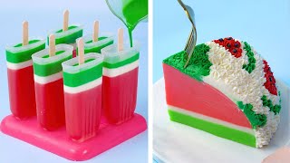 Best Yummy Watermelon Cake Recipes  How to Make Easy Fruit Cake  Amazing Cake Decorating Tutorials [upl. by Hsreh925]