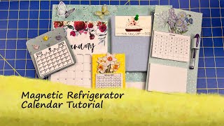 Magnetic Refrigerator Calendar Tutorial  Subscriber request [upl. by Trawets]