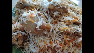 Mughlai Zafrani Chicken Degi Biryani  Yummmyyyy [upl. by Ahsat]