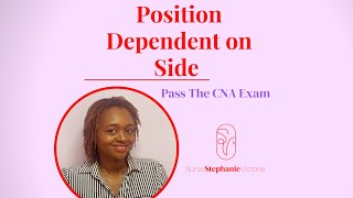 Position Dependent on Side  DampS CNA State Exam  Massachusetts cnavideo cnaexam cna [upl. by Terris]