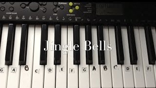 Jingle Bells KeyboardPiano Tutorial for Beginners  Easy [upl. by Aowda880]