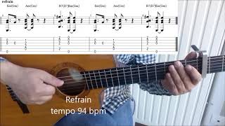 Bigflo et Oli Plus tard Tuto guitare tabs [upl. by Noiroc848]