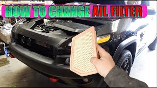 HOW TO CHANGE AIR FILTER JEEP CHEROKEE KL 2013  2023 [upl. by Siroled]