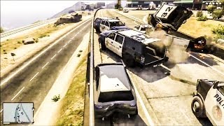 EPIC GTA V HIGHWAY RAMPAGE [upl. by Adieren]