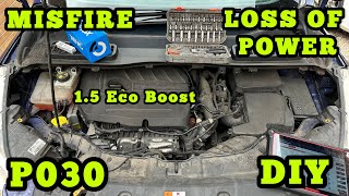 Ford 15 Eco Boost Petrol Misfire Detected Loss Of Power How To Fix P0304 DIY [upl. by Arlyn]