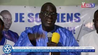 Discours Dr Assane Ndiaye  Meeting de Présentation du Programme Communal  AND NAWLÉAND LIGUÉEY [upl. by Hermie897]