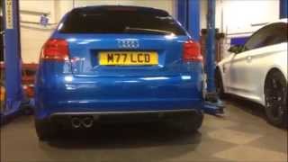 Audi S3 Milltek Cat Back Resonated vs Non Resonated [upl. by Trisha]