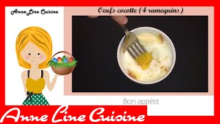 Oeufs cocotte raclette lardons Cookeo [upl. by Longtin692]