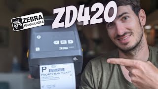 Zebra ZD420 Thermal Printer First Impressions Review of This Bluetooth Wireless Label Printer [upl. by Prochora]