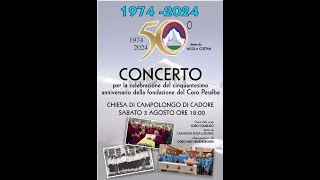 50 anni coro Peralba  Concerto a Campolongo [upl. by Neltiac706]