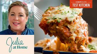 The Best Lasagna Youll Ever Make Lasagna For Two  Julia At Home S3 E3 [upl. by Orling901]