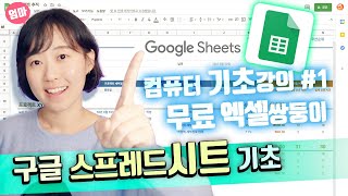 구글 스프레드시트로 회계 장부 가계부 작성하기  구글시트 왕초보  컴퓨터 기초상식  엑셀 기초  엑셀과 쌍둥이 [upl. by Airamanna]