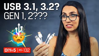 What’s the Difference in USB 31 Gen 1 Gen 2 and USB 32 – DIY in 5 Ep 132 [upl. by Popele]