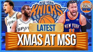 LATEST SPURS AT KNICKS ON XMAS DAY Captain Brunson Talks Move for Lessort Preseason LIVE Q amp A [upl. by Sommer726]