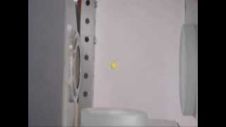 Acoustic levitation and rotation of polystyrene beads [upl. by Rekyr]