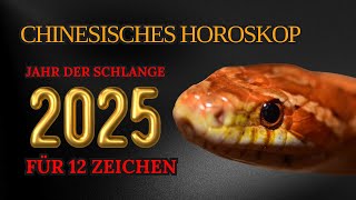 Chinesisches Horoskop für 2025  nach Geburtsjahr  Jahr der Schlange [upl. by Sirrap]