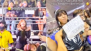 Mimiyuuuh gets birthday greeting from Blackpinks Lisa [upl. by Oslec]