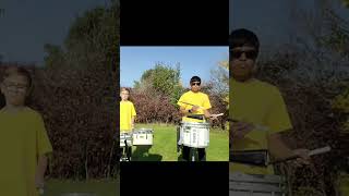 Awesome snare solo Go to channel to see full feature drumline drumspercussion band [upl. by Kenay]