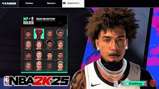 NEW BEST COMP DRIPPY FACE CREATION NBA2K25 [upl. by Akihsan]