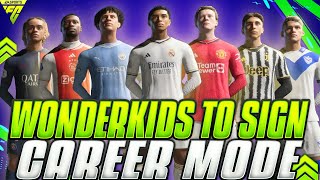 FC 24  WONDERKIDS TO SIGN IN EVERY POSITIONS ON CAREER MODE✔️ CHEAP amp EXPENSIVE  FUT 24 [upl. by Erapsag]