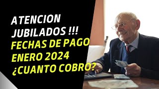 📢 CUANDO y CUANTO COBRO en Enero 2024 ➤ Jubilados y Pensionados  Fechas de Pago [upl. by Aeniah]