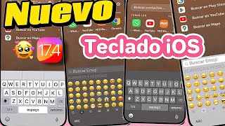 Teclado estilo iPhone con emojis nuevos ANDROID ✨😌✨ ACTUALIZADO [upl. by Nwahsek]